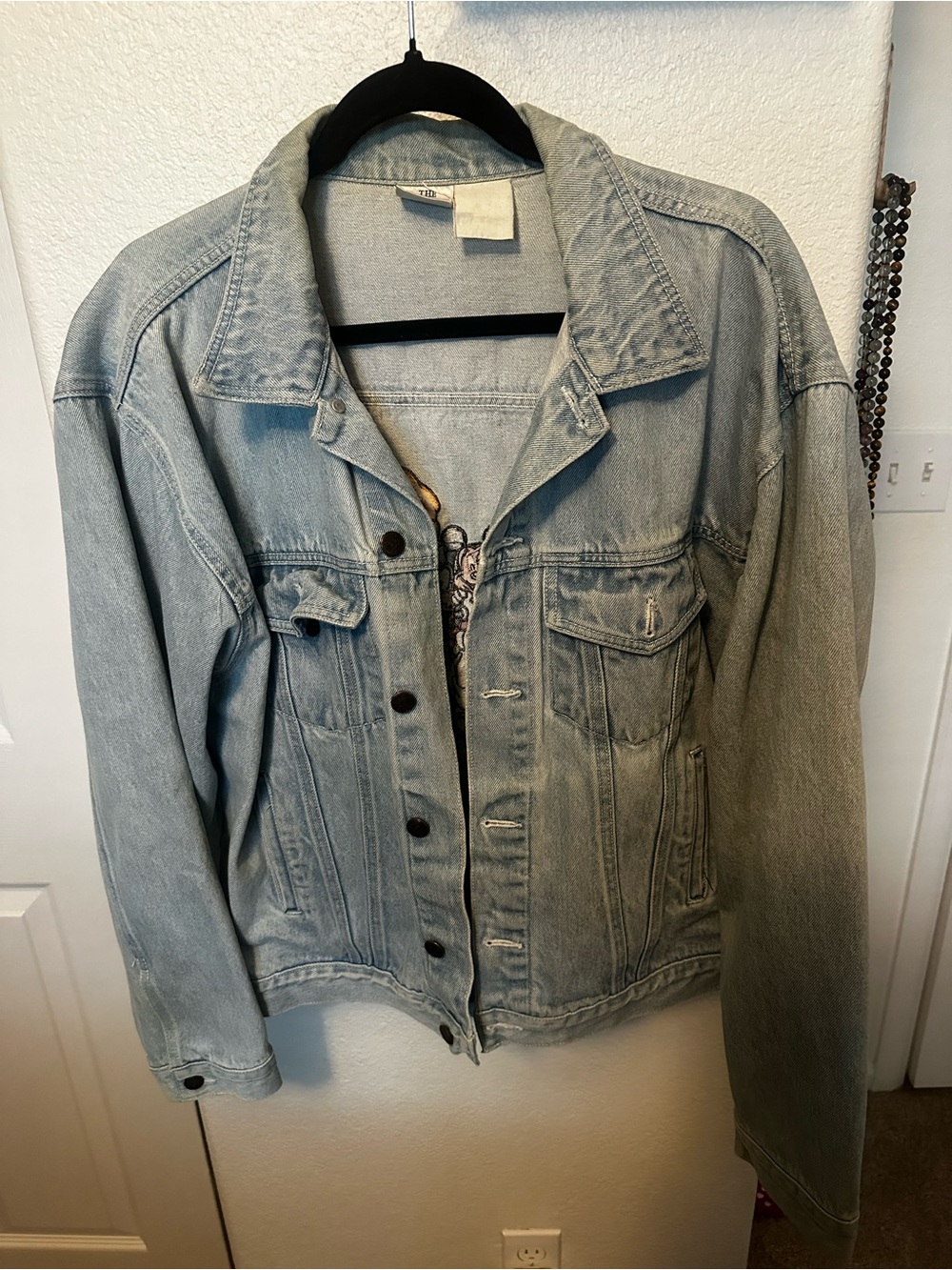 Vintage- Disney Store Light Wash Denim Jacket - Women's Casual Jean Coat